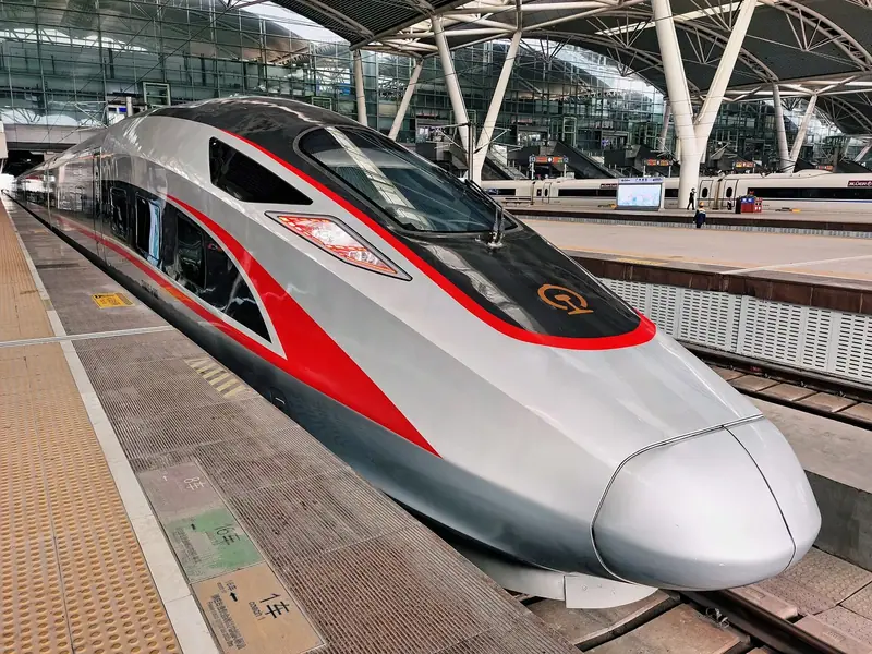Архив: предната част на високоскоростен влак Fuxing CR400 в Китай, 2 януари 2020 г. Снимка за контекст, не от преброяването на пътниците през 2026 г.