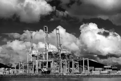 Container terminal — archive photograph taken in February 2016