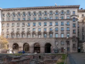 Education Ministry in Sofia, November 2018; archive, not the NATFIZ protest.