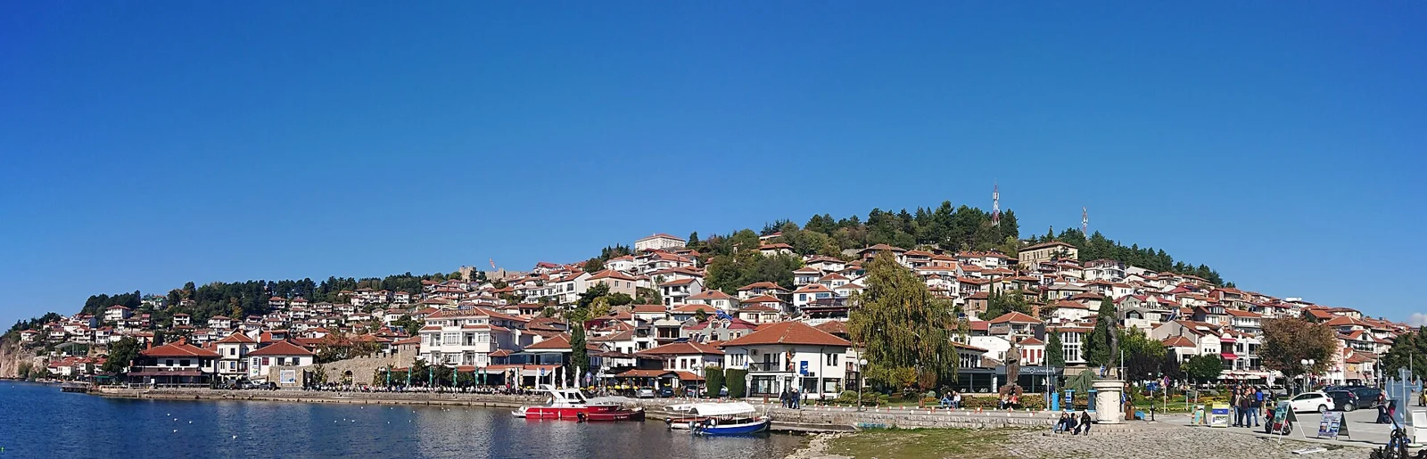 Ohrid old town and lake; archive city view, not the assault or court hearing.