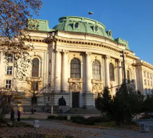 Sofia University rectorate; archive, not the Google meeting or an INSAIT laboratory.