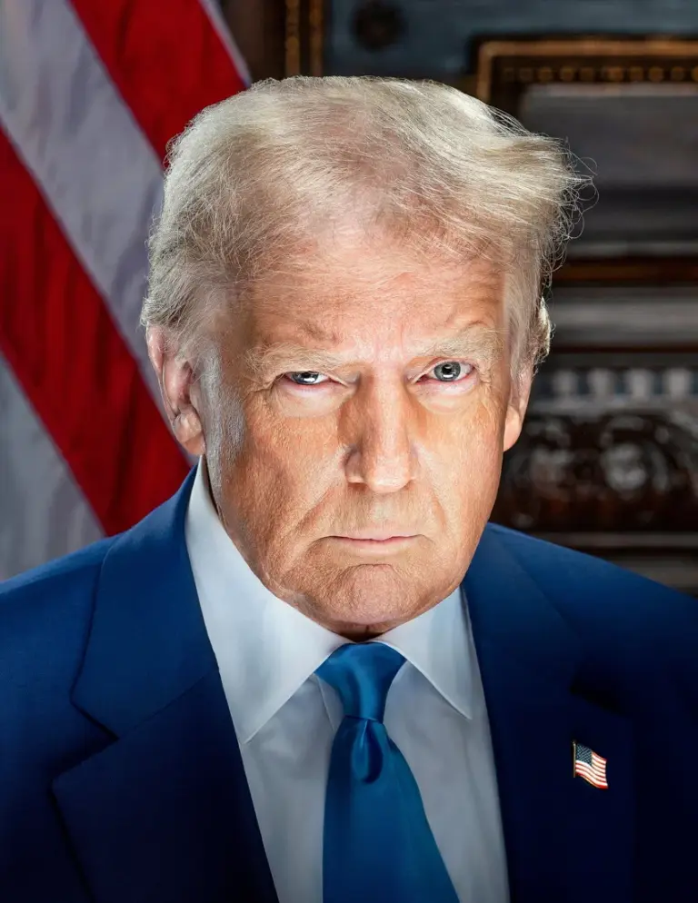Archive photo: Donald Trump, official January 2025 portrait; not the Florida rally