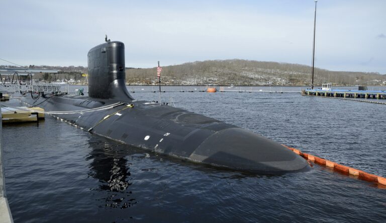 USS Colorado (SSN-788) at Groton, Connecticut, 15 March 2018. US Navy archive; not the future deployment in Australia.