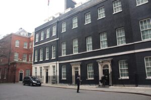 10 Downing Street, London, 17 March 2010. Archive exterior; not the 26 October 2026 interview.