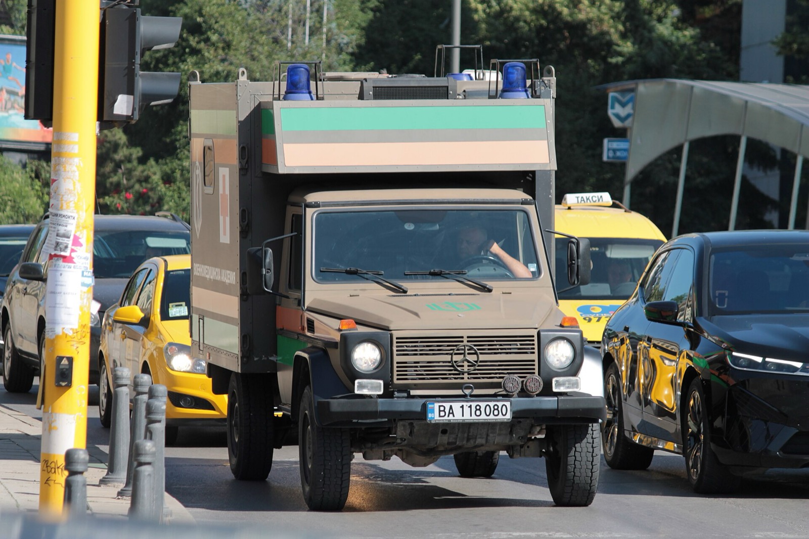 Military Medical Academy ambulance in Sofia, 24 June 2025. Illustrative archive; not the Ruse–Sofia crash or its emergency response.