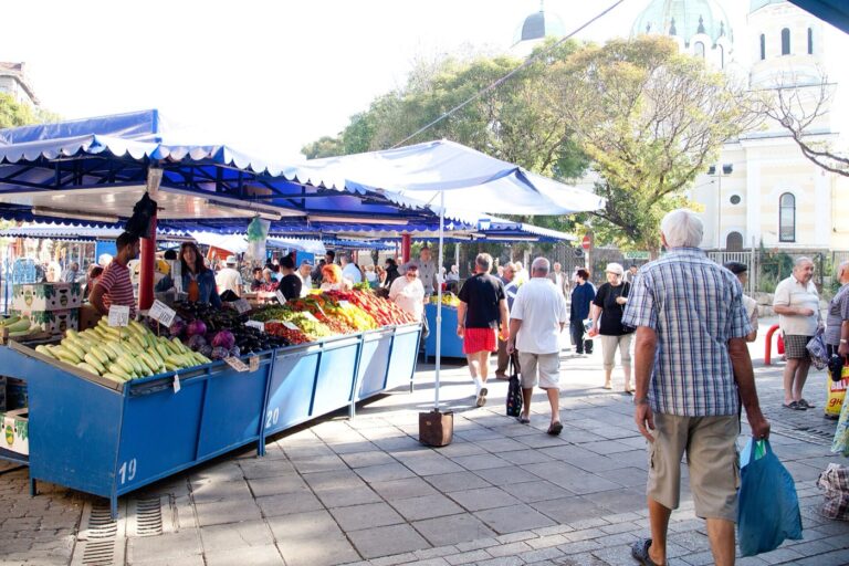 Zhenski Pazar market, Sofia, 2 October 2012; archive retail scene, displayed prices are historical, not today’s wholesale figures