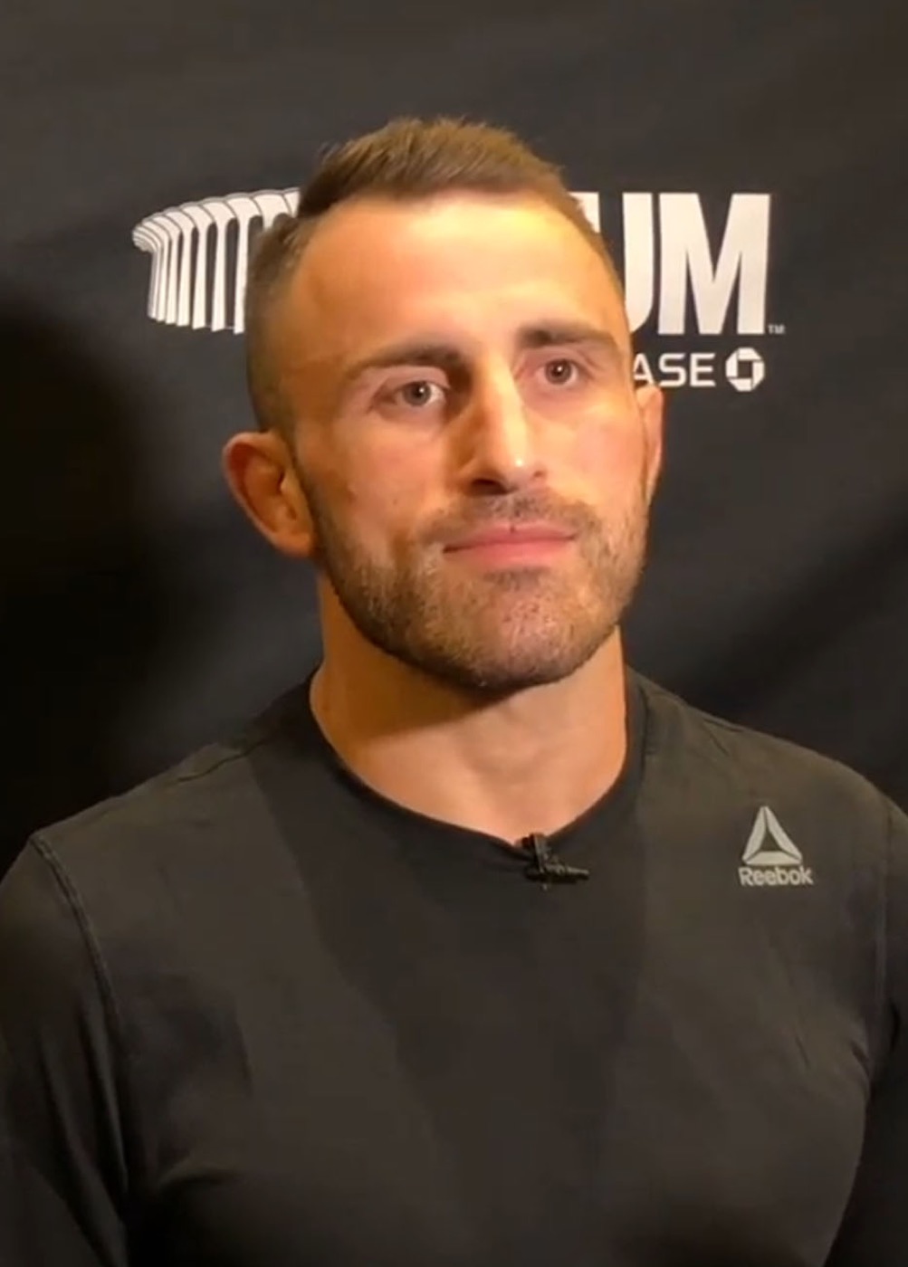 Alexander Volkanovski at a UFC 232 media interview, December 2018; archive, not UFC 333