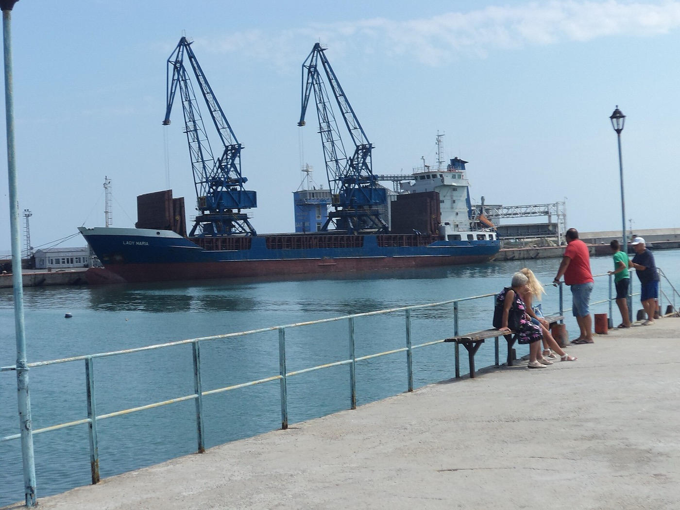 Port of Balchik, archive view; the ship shown is not BABEK MAHMUDLU and this is not the incident