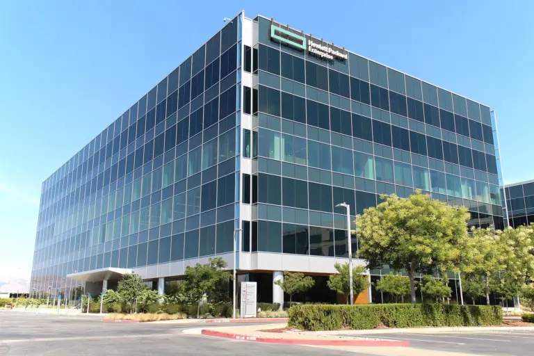 Кампусът America Center на Hewlett Packard Enterprise в Калифорния.