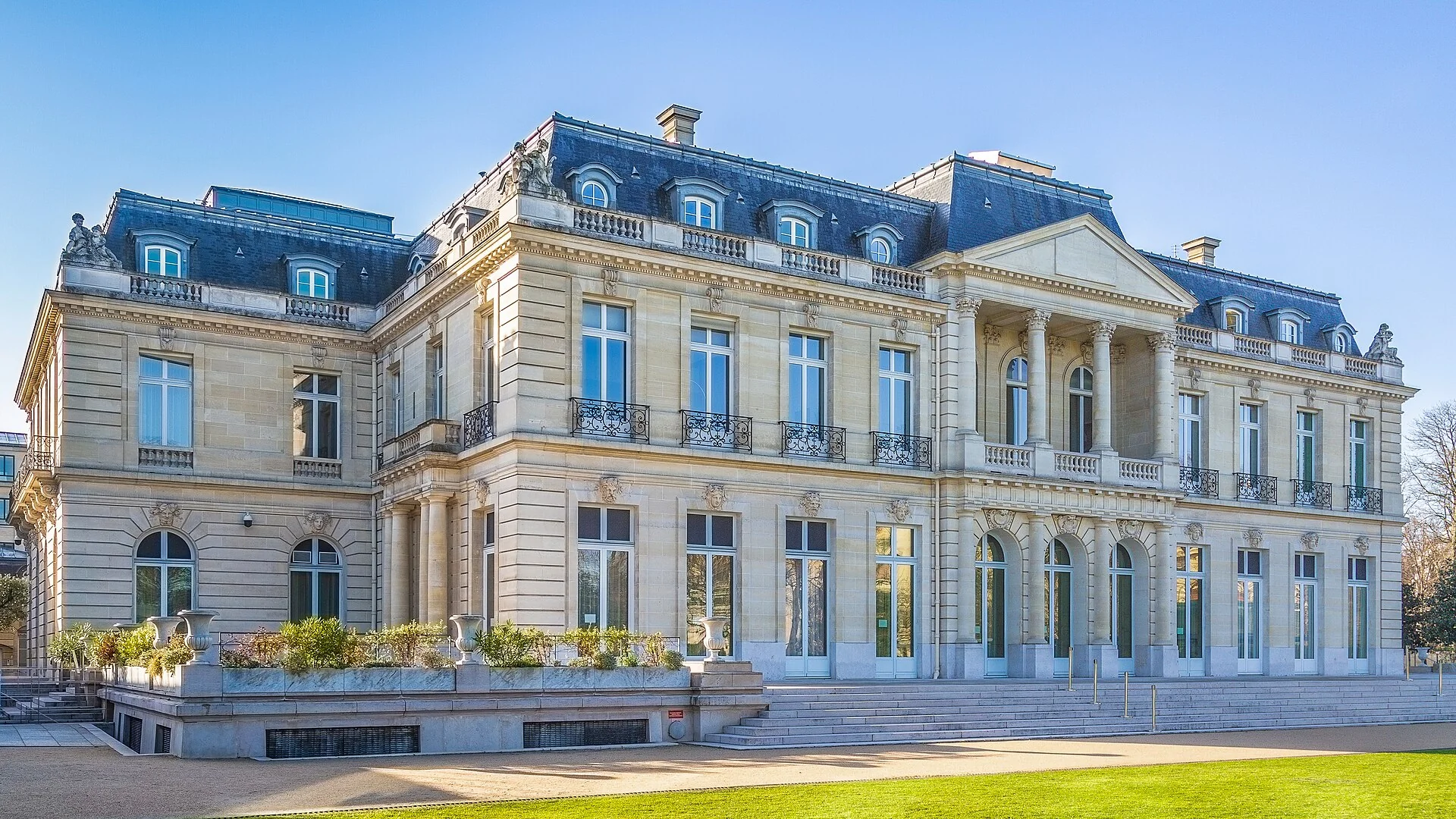 Château de la Muette in Paris, home of the OECD, in March 2019.