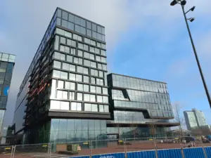 Booking.com office building in Amsterdam, 21 January 2023; not an individual fraudulent listing.