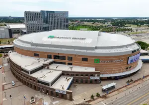 Paycom Center in Oklahoma City, August 2024; archive exterior.