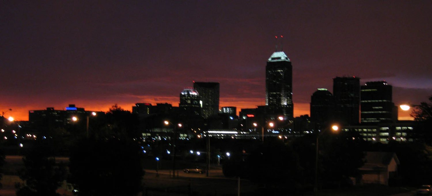 Indianapolis skyline; archive city view, not Elevance offices.