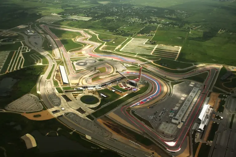 Въздушен изглед към Circuit of the Americas, юли 2015 г.; архивна снимка.