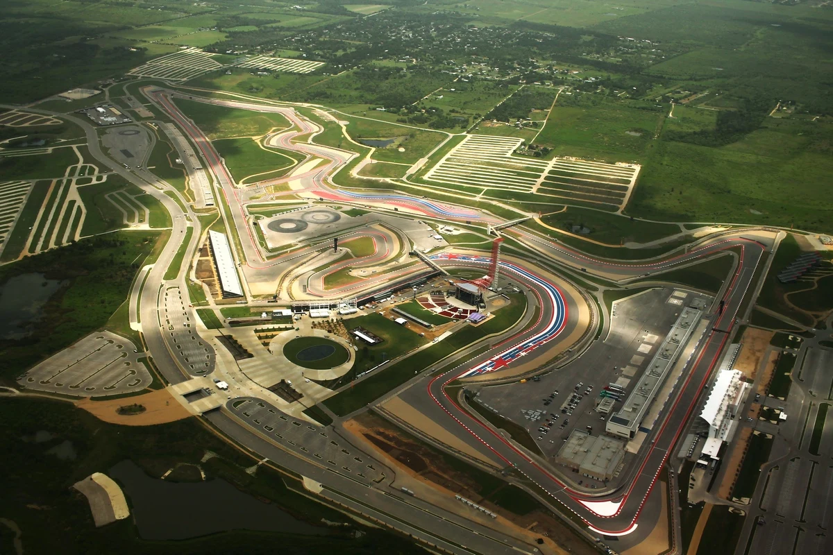Circuit of the Americas from the air, July 2015; archive photograph.