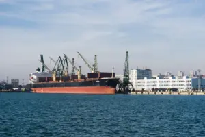 Port of Varna, December 2018; archive, not a recent attack or naval deployment.