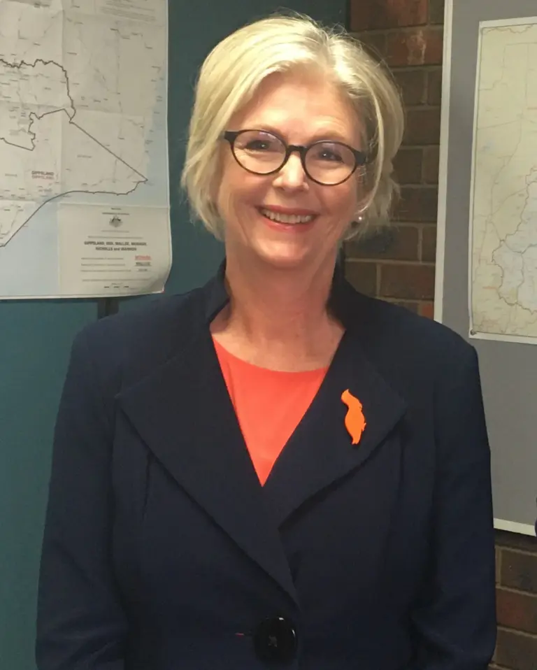 Helen Haines posing for a portrait in June 2022.